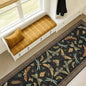 Dark Black Boho 2x10 Rug Runners by HazoHaus