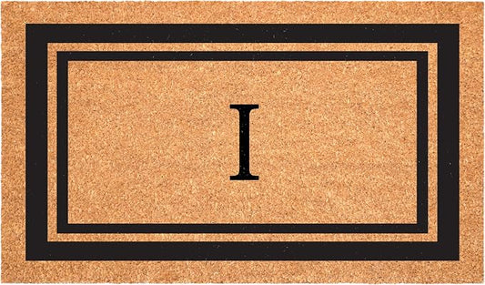Calloway Mills 152962436I Black Border 24" x 36" Monogram Doormat by Callowaymills