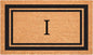 Calloway Mills 152962436I Black Border 24" x 36" Monogram Doormat by Callowaymills