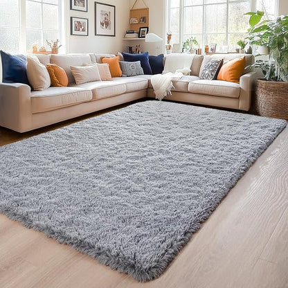 Chicrug Soft Area Rugs for Bedroom Living Room Plush Fluffy Rug 6x9 | Shag - Image 2