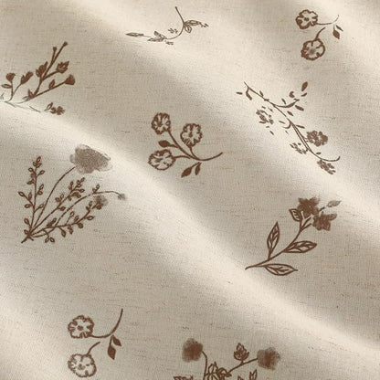 Boho Floral 100% Blackout Curtains 84 Inch 2 Panels Brown | Farmhouse Vintage - Image 4