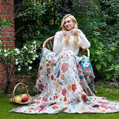 LUTBM Boho Throw Blanket for Couch Sofa Chair Cotton Summer Blankets for - Image 5