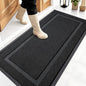 OLANLY Front Door Mat Outside 47x23, All-Season Heavy-Duty Rubber Doormat | Jet by OLANLY