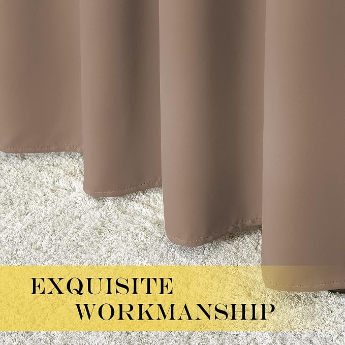 NICETOWN Blackout Doorway Curtain Drape 72 inch Long - Image 5