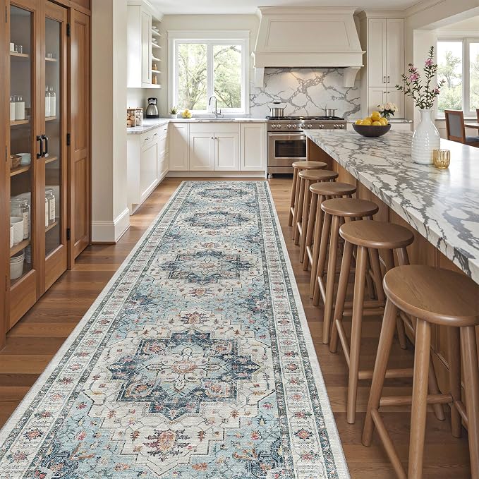 Madane Hallway Runner Rug 3x14 Washable Kitchen Runners Long, Soft Thin - Image 4