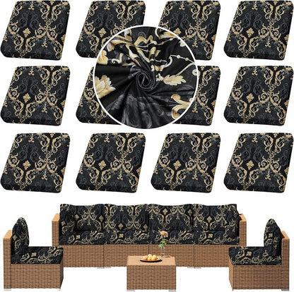 Outdoor Cushion Covers Set, Replacement by SUKAIKEQA