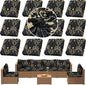 Outdoor Cushion Covers Set, Replacement by SUKAIKEQA