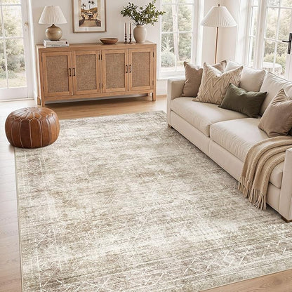 cotiled Boho 5x7 Area Rugs for Living Room: Soft Moroccan Washable Rug | Solve by COTILED