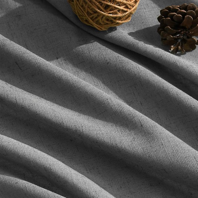 Blazer Grey Linen Curtains 72 Inch Long - Image 5