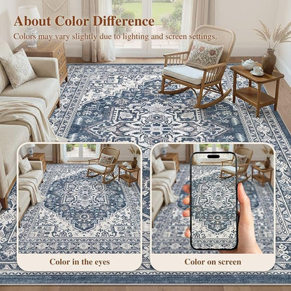 UERMEI 10x14 Area Rug for Living Room - Image 8