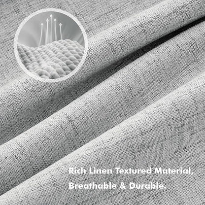 MIULEE 100% Blackout Linen Curtains - Image 3