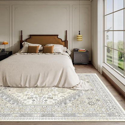 5x8 Area Rugs for Living Room, Large Washable Rug, Dining Room, Low Pile - Image 9