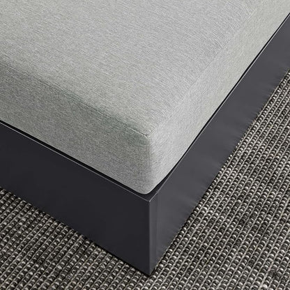 Modway Tahoe Aluminum Ottoman Gray - Image 8