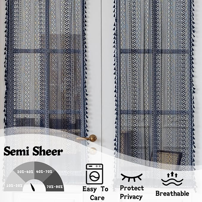 Sutuo Home French Door Curtains Set of 2 - Image 3