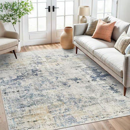 Soalmost Abstract Rug 5x7 Washable Area Rugs - Image 4