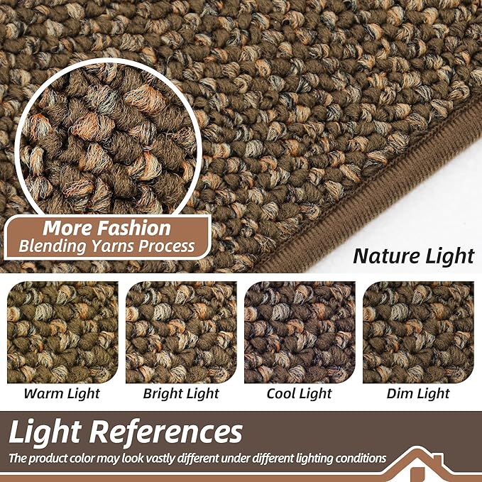 BEQHAUSE Dirt Trapper Door Mat 32" x 72", Non-Slip Washable Doormats, Low - Image 5