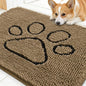 OLANLY Dog Door Mat for Muddy Paws 30x20, Paw Print Design Chenille Mud Mat | by OLANLY