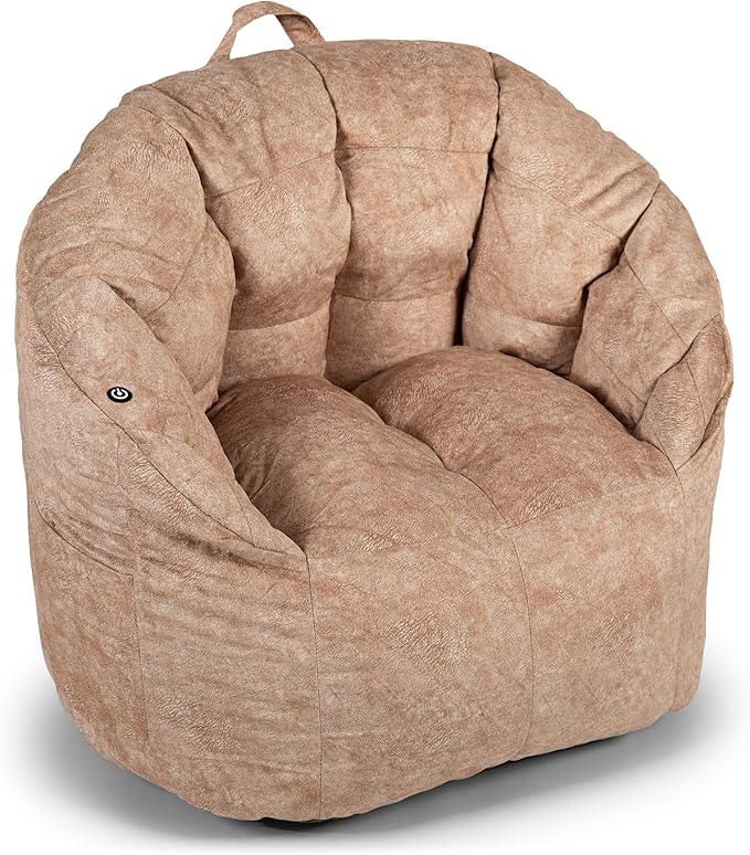 Big Joe Milano w/ Vibe Vibrating Massage Bean Bag Chair by BigJoe