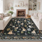 Soalmost Dog 9x12 Area Rugs for Living Room, Washable Animal Soft Rug Black | by Soalmost
