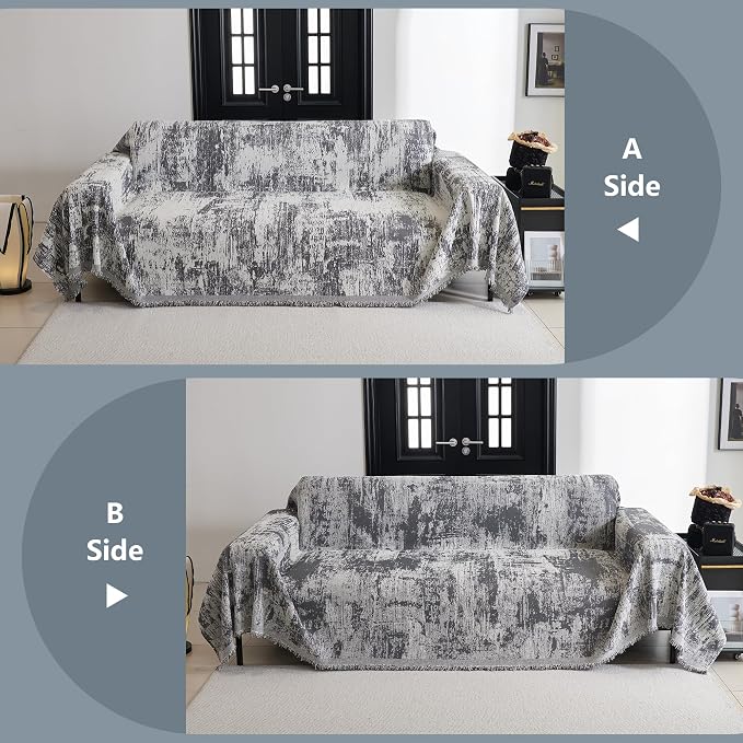 MYSKY HOME Couch Cover for Sectional Sofa Set Abstract Geometric Furniture Sofa - Image 6