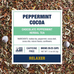 Tiesta Tea - Cozy Peppermint Cocoa, Loose Leaf, Chocolate Peppermint Herbal Tea, Premium Non-Caffeinated Holiday Blend, Make Hot or Iced & Up to 25 Cups, 1.5oz Resealable Pouch