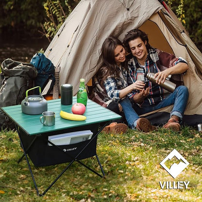 VILLEY Portable Camping Side Table, Ultralight Aluminum Folding Beach Table - Image 7