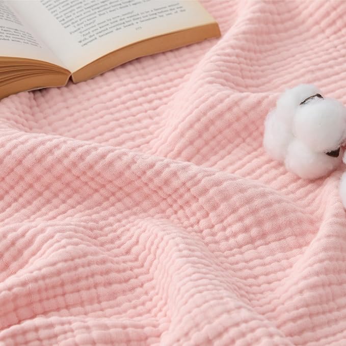 Bedsure 100% Cotton Muslin Blankets by Unknown