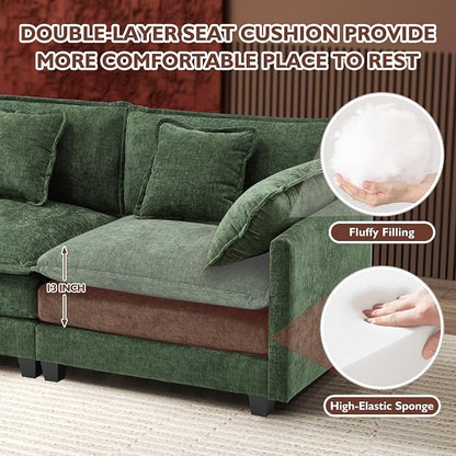 Ihanherry Cloud Sofa 77 Inch Loveseat, Modern Sectional Couch, 2-Seats Sofa - Image 4