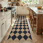 Lahome Checkered Easy Jute Non Slip Kitchen Runner, Checkerboard Indoor Outdoor by Lahome