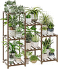 Bamworld Plant Stand Indoor Plant Shelf Outdoor Wood Plant Rack by Bamworld
