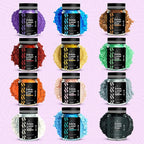 BeePoint Violet Edible Luster Dust 15g - Food Grade, Vibrant Color Shimmer Powdered Dust for Drinks, Cocktails, Cake Decorating, Baking, Chocolates, Candy, Sweets, & Cookies - Vegan & Gluten Free