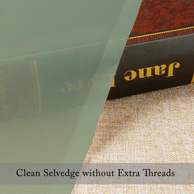 Sheer Curtains, Sage Green Sheer Curtains 63 inch Length 2 Panels Set, Rod - Image 8