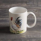 Maison d' Hermine Coffee Mug with Handles Fine Bone China Mugs Pack of One Tea Cups for Hot Beverages Cappuccino Latte Home Restaurant Office Perfect for Gift (Campagne - Coq, 15 Ounce)