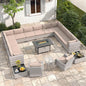 14-Seat Outdoor Wicker Patio Furniture Set by MASIONBACKYARDS
