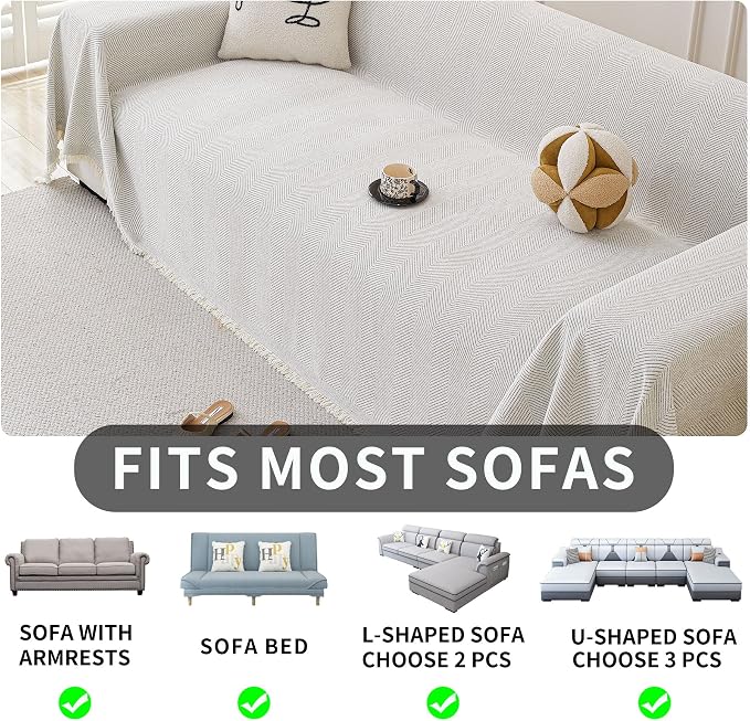 HAOMAIJIA Chenille Couch Cover Sofa Covers - Image 6