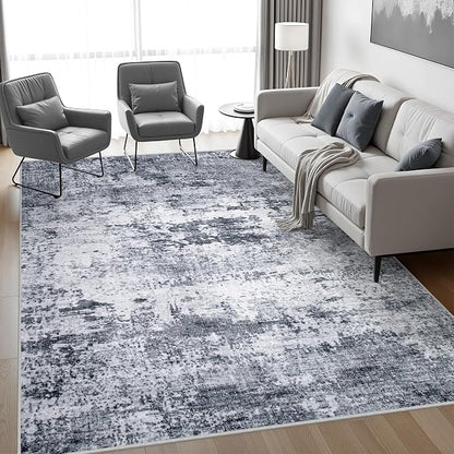 6x9 Area Rug Living Room Rug: Washable Modern Abstract Soft Thin Rug Indoor - Image 3