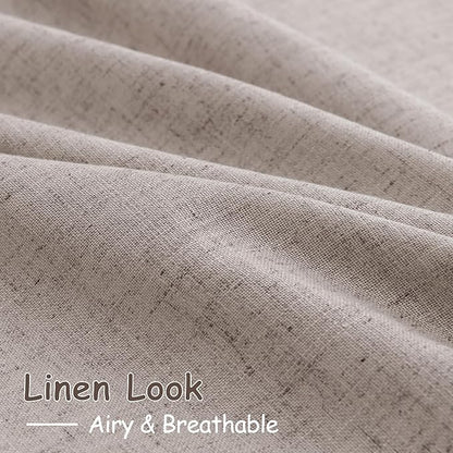 Brownish Grey Linen Curtains 84 Inches Long - Image 5