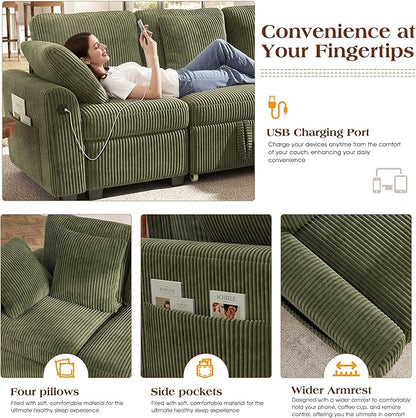 Ihanherry 7-Seater Large Sectional Sofa Bed - Image 6