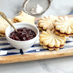 Nordic Ware Pretty Pleated Cookie Stamps Silver Cast Aluminum with Wood Handles, Grey, 3-Piece