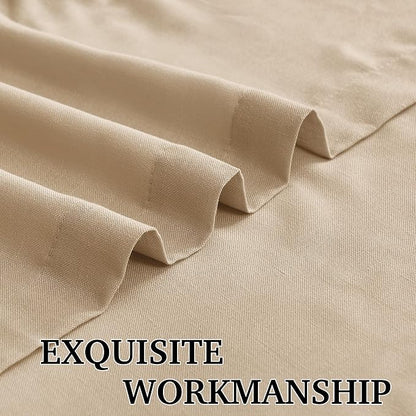 RYB HOME Linen Semi Sheer Curtains - Image 4