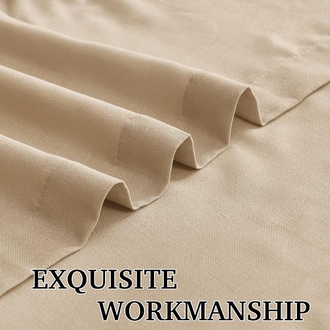 RYB HOME Sheer Curtains 108 inches, Extra Long Floor to Ceiling Curtains | - Image 4