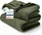 Bedsure Fleece Blankets King Size Oive Green by Unknown