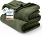 Bedsure GentleSoft Fleece Throw XL Blanket Olive Green by Unknown