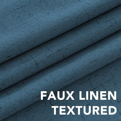 H.VERSAILTEX Linen Curtains 100% Blackout Curtains - Image 4
