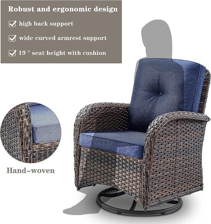 Belord Small Conversation Sets Patio Funiture - Image 6