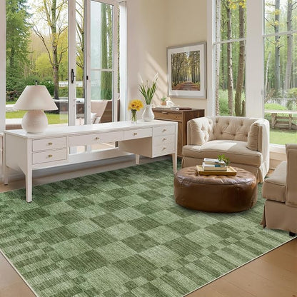 GarveeHome Checkered Washable 2x3 Rug Small Area Rugs Non-Slip - Image 5