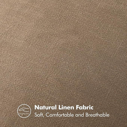 MIULEE Decorative Linen Lumbar Pillow Cover 12x20 Inch Khaki | Fall Autumn Boho - Image 6
