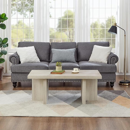 Roundhill Furniture Mchome 3-Piece Coffee Table Set, Coffee Table and Two End - Image 4