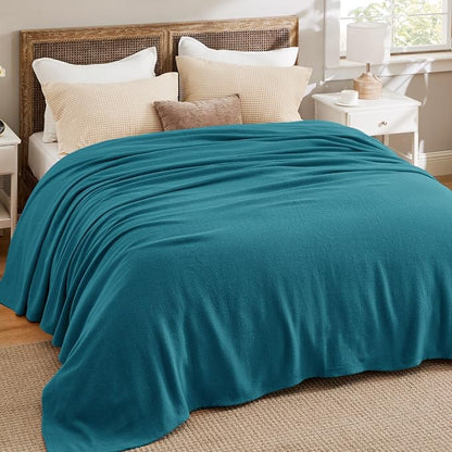Bedsure GentleSoft 100% Cotton Blanket King Size - Image 5