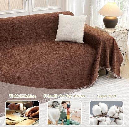 MYSKY HOME Couch Cover for Dogs Washable Couch Covers for 3 Cushion Couch Sofa - Image 2